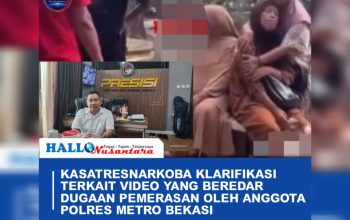 Kasatresnarkoba Klarifikasi Terkait Video Yang Beredar Dugaan Pemerasan Oleh Anggota Polres Metro Bekasi