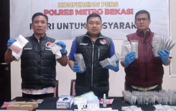 Kurun Waktu September 2025, Satresnarkoba Polres Metro Bekasi Berhasil Ringkus 5 Pelaku Pengedar Narkoba