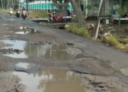 Masyarakat Keluhkan Jalan Berlubang Di Sukawangi